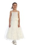 Fuchsia Jeweled Bodice Ruffle Layered Organza Flower Girl Dress Fuchsia Jeweled Bodice Ruffle Layered Organza Flower Girl Dress