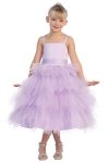 Lilac Multi Layered Tulle Skirt Dress