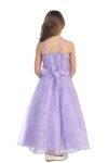 Red Jeweled Bodice Ruffle Layered Organza Flower Girl Dress