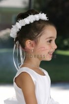 Head Piece for the Flower Girl- White