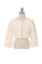 Ivory Cuddle Fur Bolero Jacket