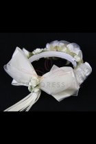 Ivory Hair Bun Wrap
