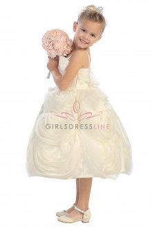 Ivory Organza Miniature Bride Girl Dress Ivory Organza Miniature Bride Girl Dress