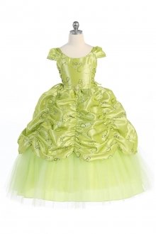 Lime Cinderella Flower Girl Dress with Cap sleeves Lime Cinderella Flower Girl Dress with Cap sleeves