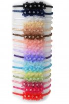 Organza Adorable Flower Accent Headband