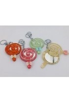 Pink Mirror Keychain
