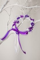 Purple Flower Girl Crown