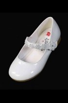 Rhinestone Detail Formal Shoes for Little Girl