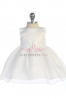 Satin And Organza Baby Girl Dress Satin And Organza Baby Girl Dress