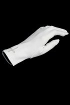 Satin Glove with Pearl Cross