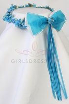 Turquoise Head piece for the flower girl