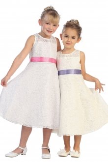 White Lace A-line Dress