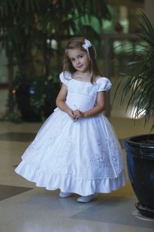 White Satin Cap Sleeve Dress MDR334-WH