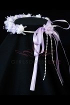White/Lilac Crown for flower girl