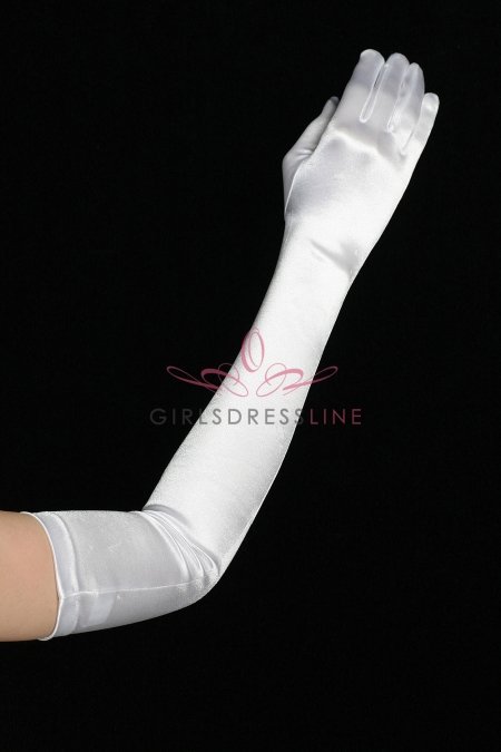 Women Long Satin Gloves