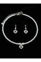 3-Piece Rhinestone Jewelry Set