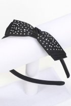 Black Simple Rhinestone Headband