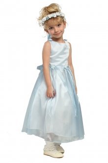 Blue Organza Skirt Flower Girl Dress Blue Organza Skirt Flower Girl Dress