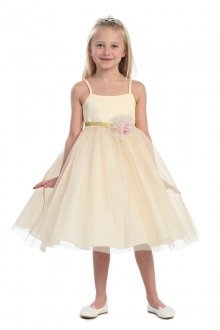 Gold Ballerina & Flower girl dress