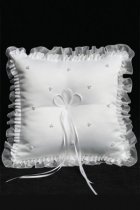 Ruffled Edge Ring Pillow