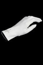 Satin Glove with Pearl Cross