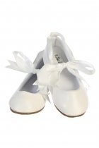 White Infant Shoes with Ribbon