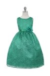 Gold Lovely Floral Lace Flower Girl Dress Gold Lovely Floral Lace Flower Girl Dress