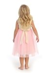 Ivory/Pink Sleeveless Silk Dupioni Flower Girl Dress