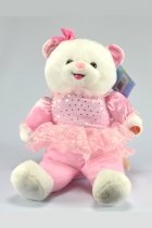 Beautiful Pink Dressed Teddy Bear - 17 inches