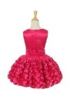 Purple Sleeveless Satin & Taffeta Dress with Rosette Skirt Flower Girl Dress Purple Sleeveless Satin & Taffeta Dress with Rosette Skirt Flower Girl Dress