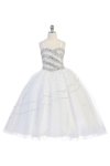 Blush Pink Sweetheart Rhinestone Beaded Ball Gown Dress
