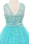 Royal Blue Coiled Sequin Lace Flower Girl Dress Royal Blue Coiled Sequin Lace Flower Girl Dress