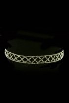 Dazzling Elegant Rhinestone Hairband with Rubber Elastic
