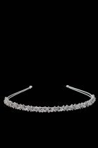 Silver Rhinestone Crystal Beads Headband