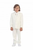 Ivory Boys Suit - Style 4008 - Boys 5 Piece Suit