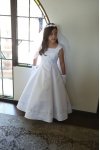 Simple Yet Elegant Bridal Satin Dress with Cap Sleeves Simple Yet Elegant Bridal Satin Dress with Cap Sleeves