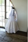 Simple Yet Elegant Bridal Satin Dress with Cap Sleeves Simple Yet Elegant Bridal Satin Dress with Cap Sleeves