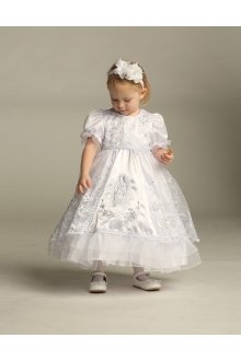 Simply Stunning Organza & Satin Christening Dress