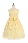 White Lovely Floral Lace Flower Girl Dress 