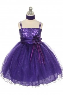 Purple Sequin Bodice with Sparkle Tulle Flower Girl Dress Purple Sequin Bodice with Sparkle Tulle Flower Girl Dress