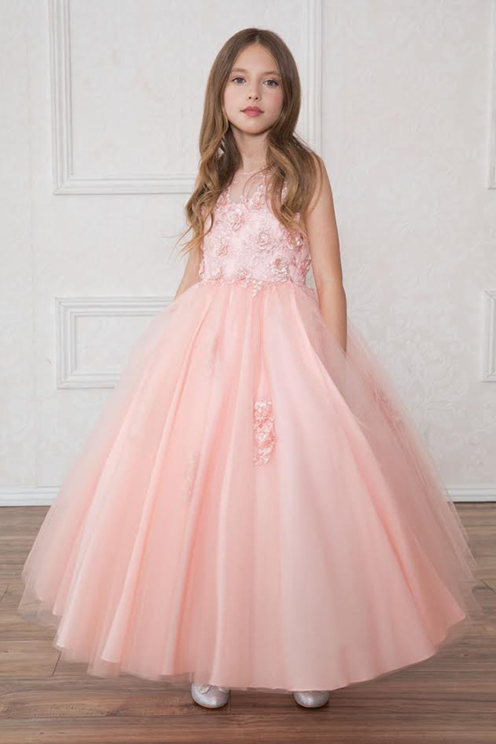 Blush Beautiful Sleeveless Flower Girl Dress Blush Beautiful Sleeveless Flower Girl Dress