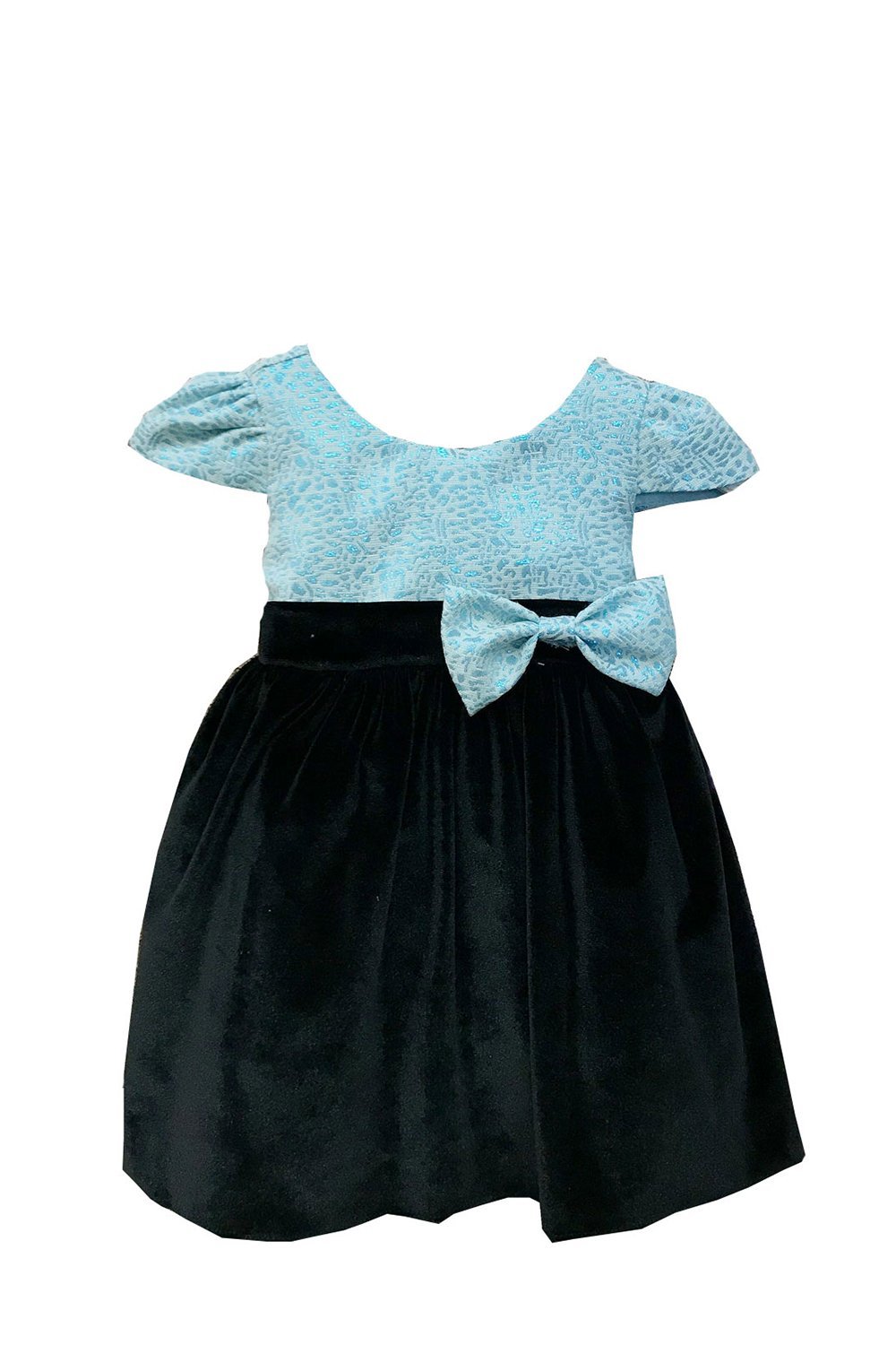 Blue Baby Velvet Dress With Sleeve Blue Baby Velvet Dress With Sleeve
