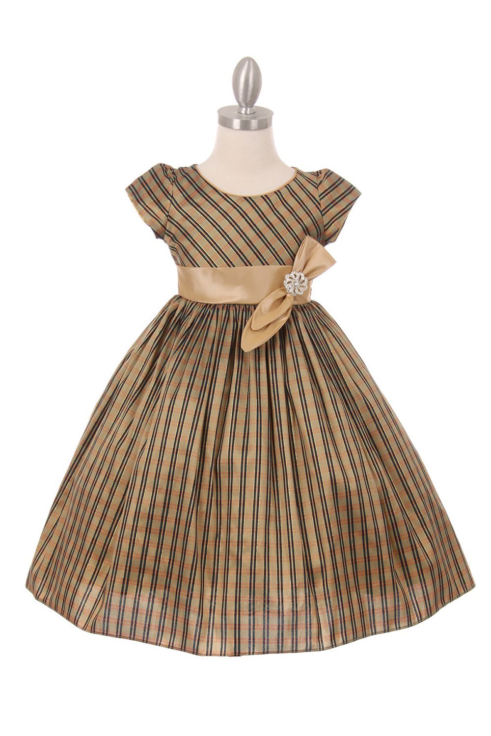 Gold Beautiful sleeve special occasion Flower Girls Dress Gold Beautiful sleeve special occasion Flower Girls Dress