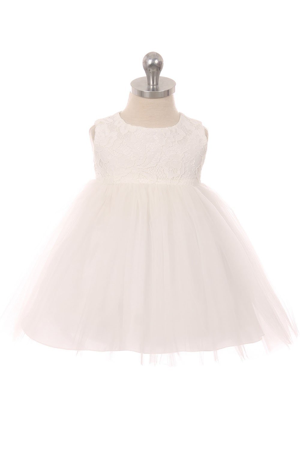 Off-White Lace Illusion Baby Dress Off-White Lace Illusion Baby Dress