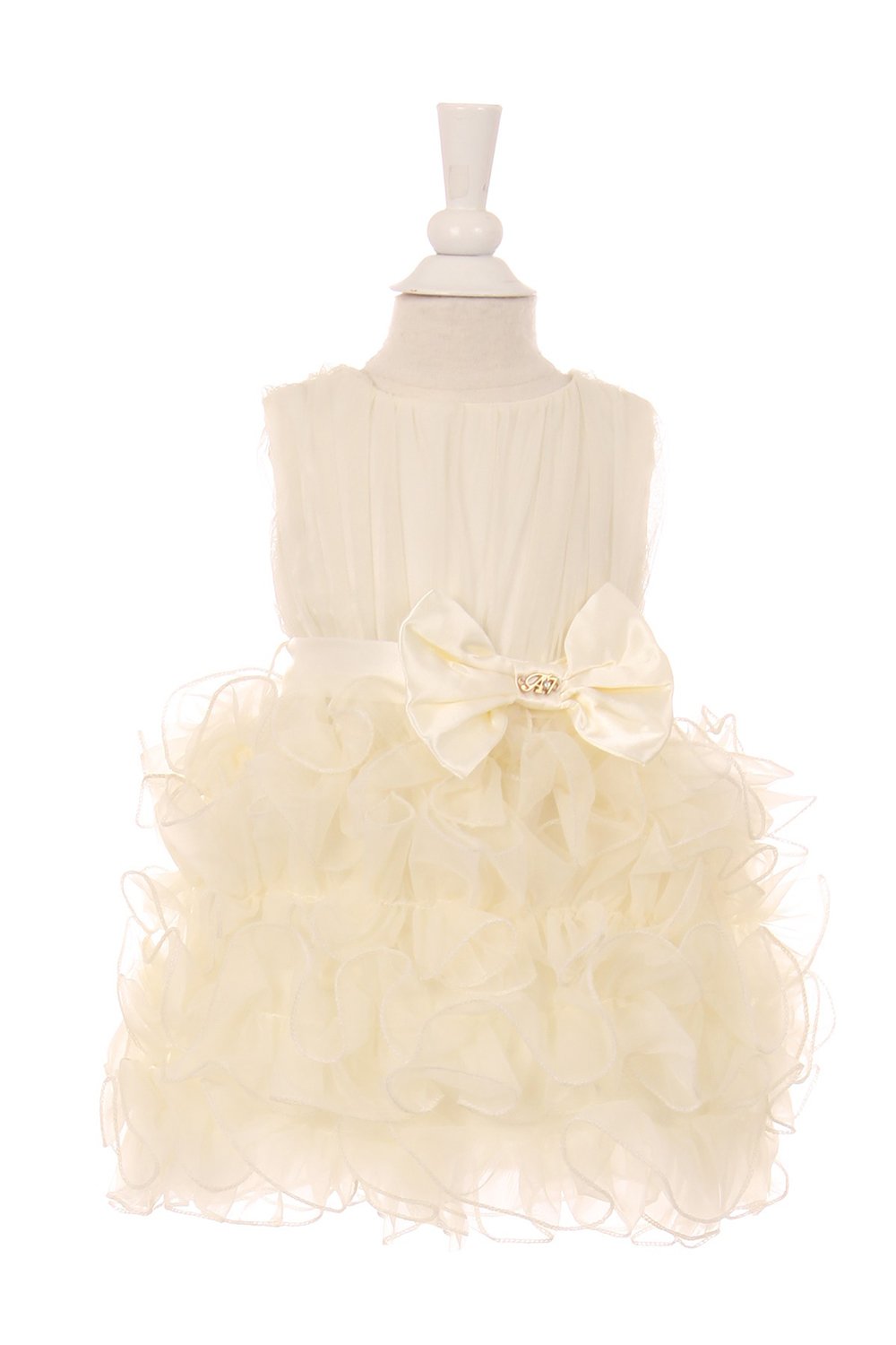 Ivory Organza Ruffle Skirt Baby Dress Ivory Organza Ruffle Skirt Baby Dress