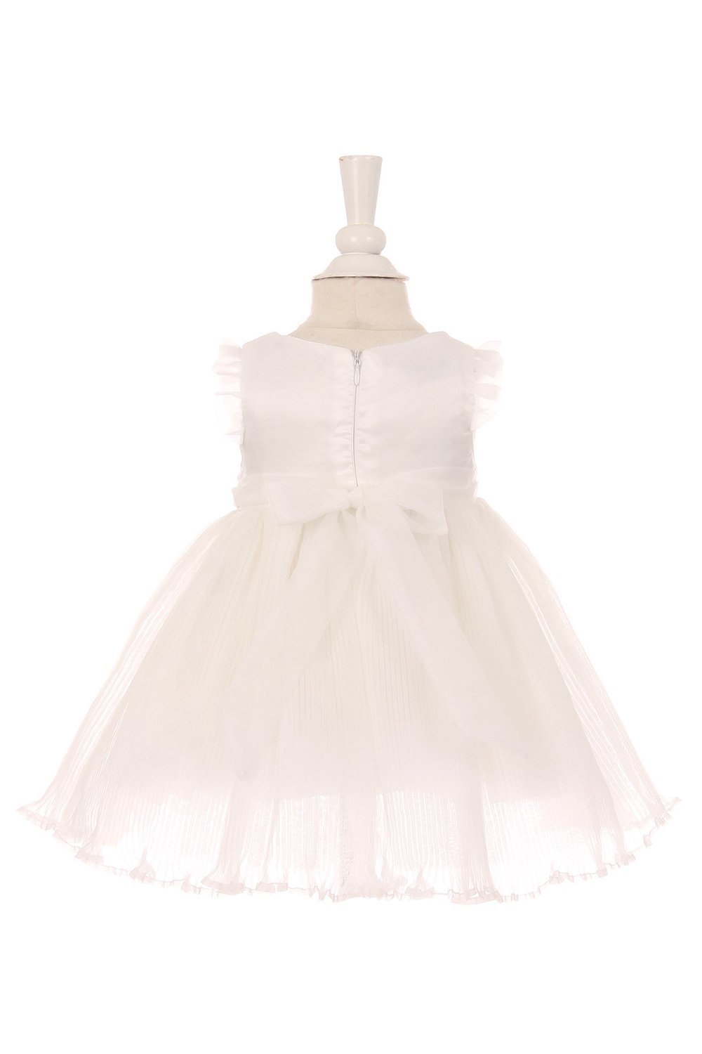 Silver/Ivory Sequin Top Baby Dress Silver/Ivory Sequin Top Baby Dress