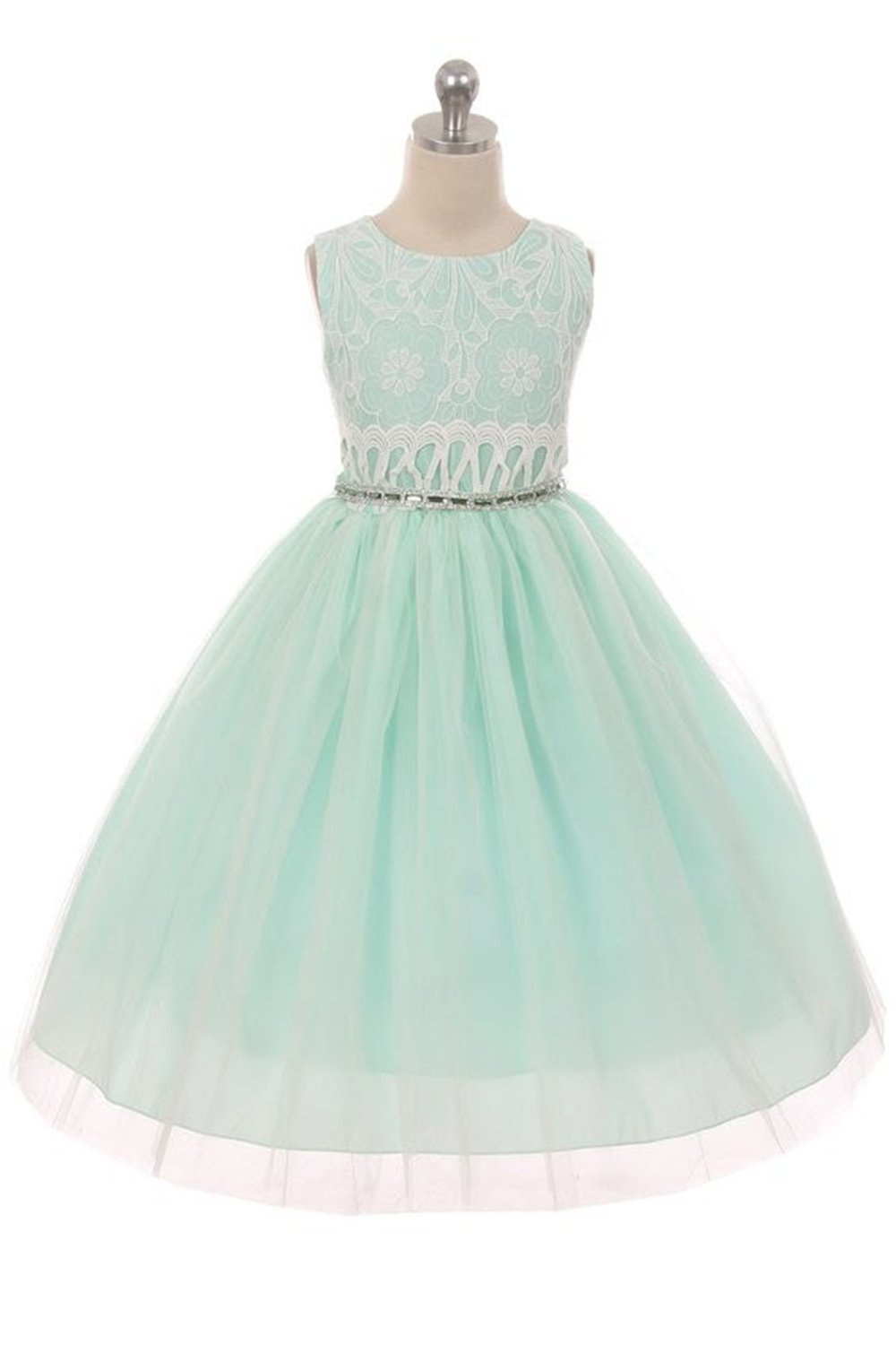 Mint Bodice Flower Girl Dress Mint Bodice Flower Girl Dress