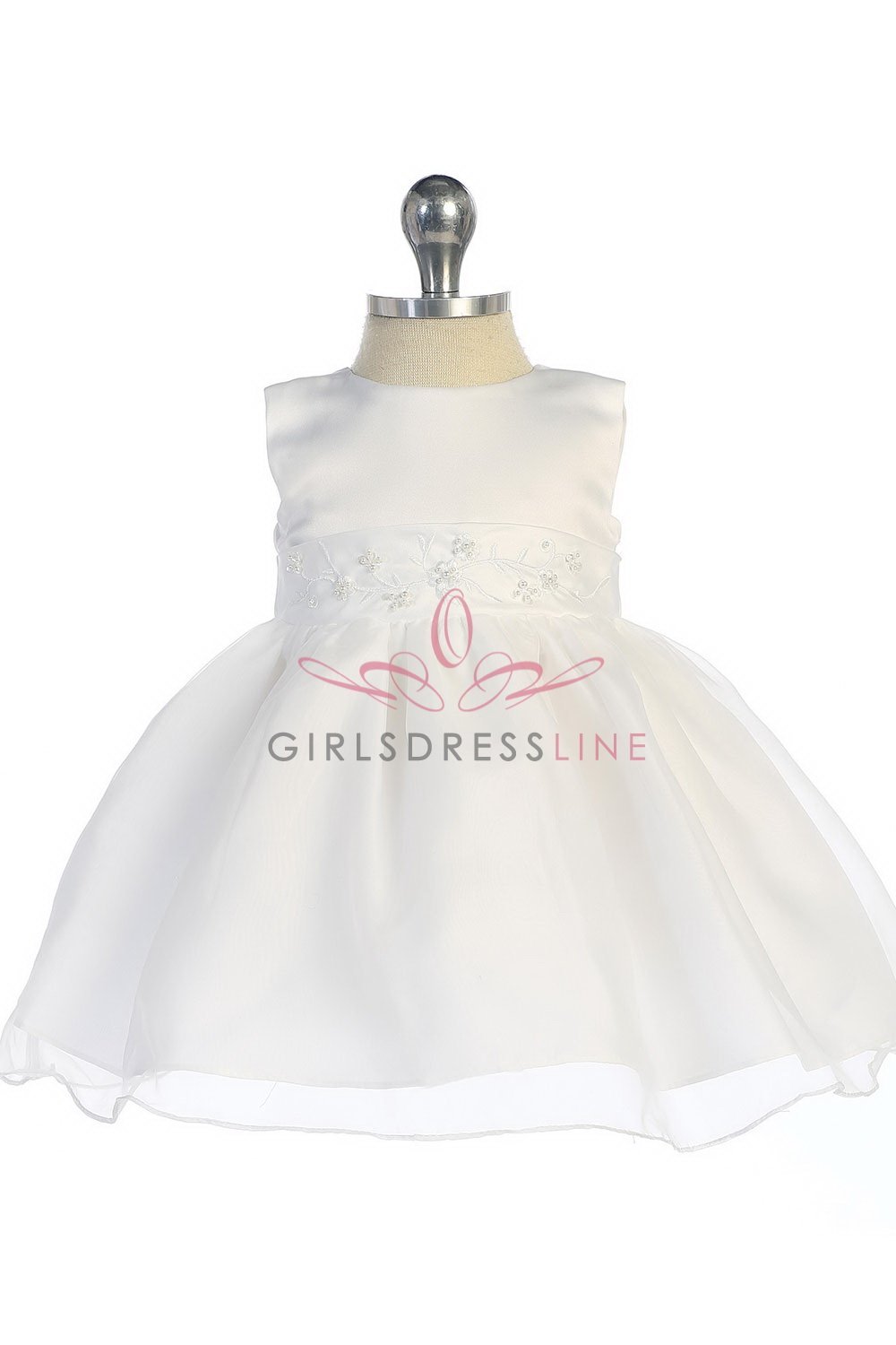 Satin And Organza Baby Girl Dress Satin And Organza Baby Girl Dress