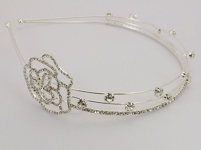 Simple Flower Rhinestone Headband
