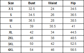 CD-7737-RD - Size Chart
